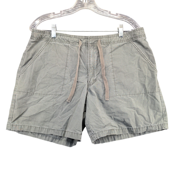 Old Navy Womens Chino Shorts Gray Size 12 Slash Pockets Cotton - Picture 1 of 11